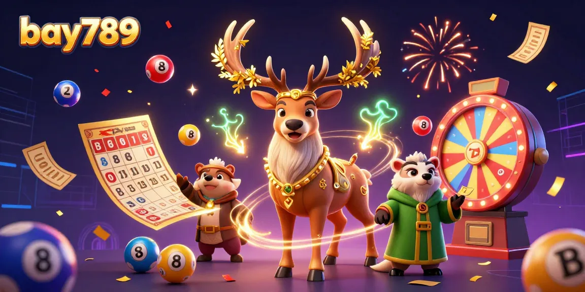 Engage in bay789's vibrant lottery scene featuring dynamic game elements and festive characters