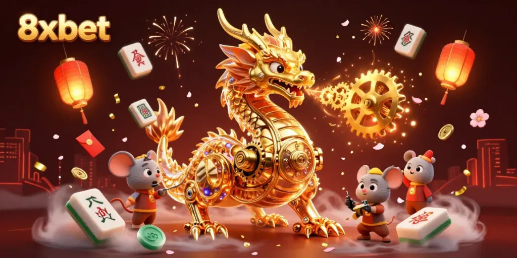 Engage with 8xbet and enjoy thrilling golden dragon 3D casino adventures.
