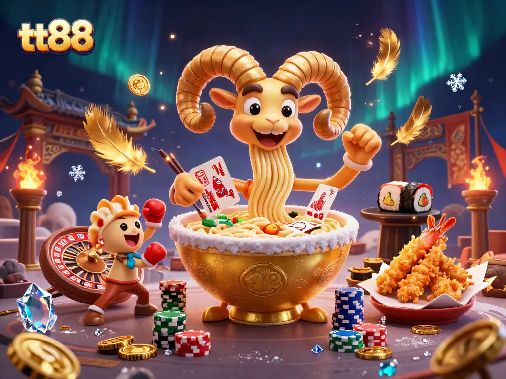 Engage with tt88 at a vibrant casino scene filled with dynamic characters and thrilling elements.