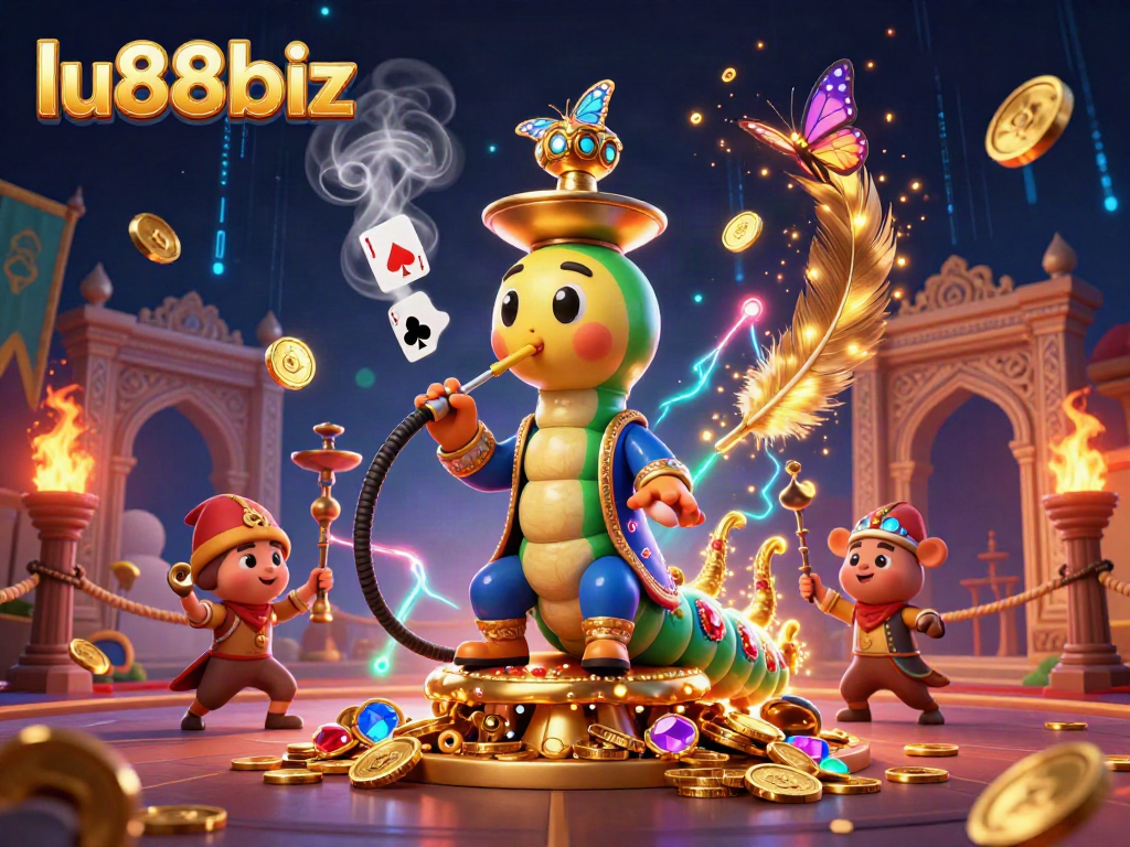 lu88biz promotes thrilling casino experiences with vibrant characters in a captivating illustration.