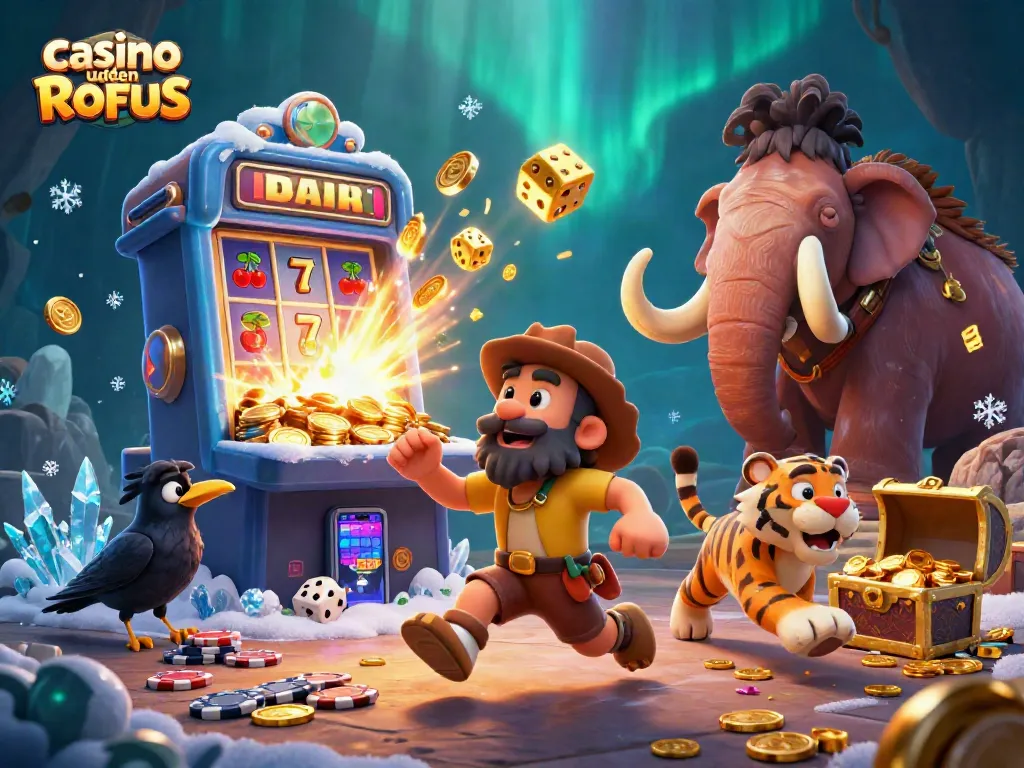 Play thrilling games at casino uden ROFUS with vibrant characters and exciting elements.