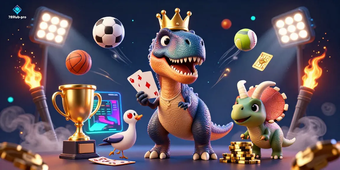 Engaging 3D scene where 789lub-pro characters enjoy a lively card game in a casino atmosphere.