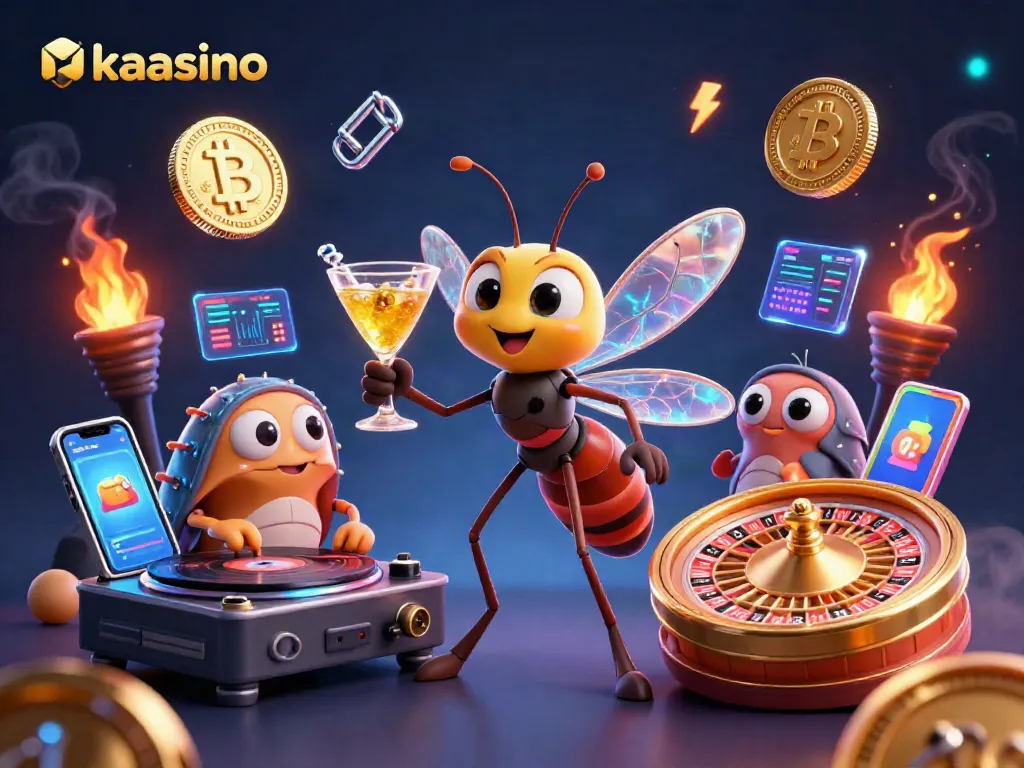 Spin to win with kaasino featuring vibrant casino elements and engaging characters.