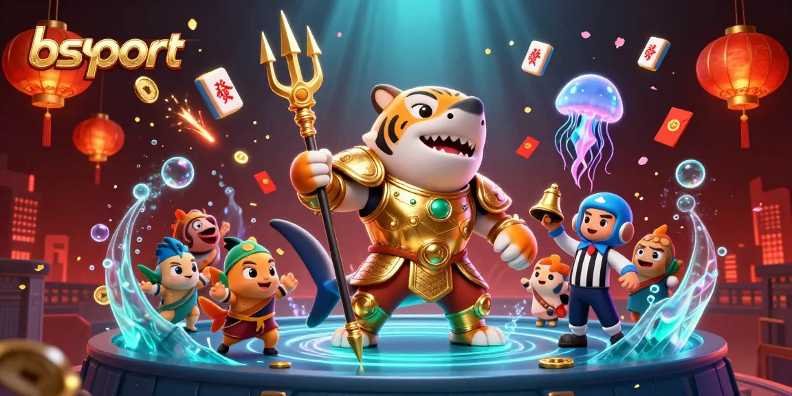Bettors enjoy thrilling moments with the bsport platform in a vibrant 3D underwater casino.