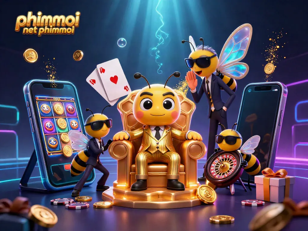 Join the excitement at phimmoi net phimmoi with a buzzing casino scene featuring animated characters and vibrant game elements.