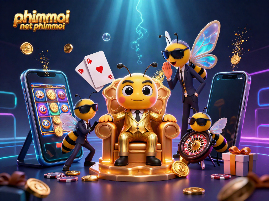 Join the excitement at phimmoi net phimmoi with a buzzing casino scene featuring animated characters and vibrant game elements.
