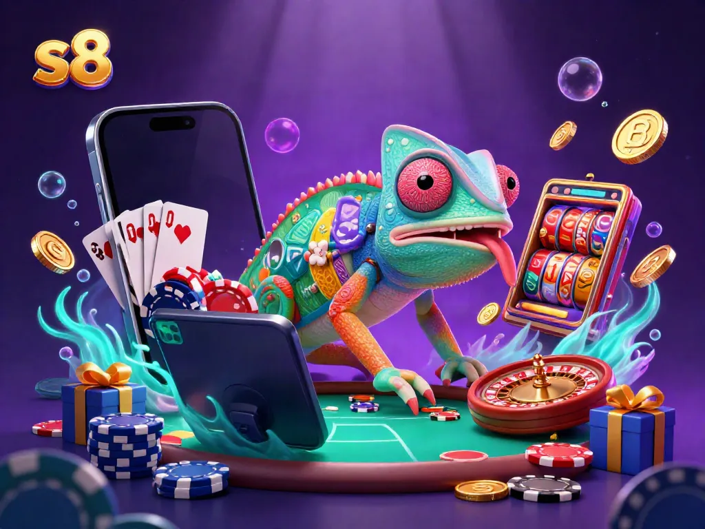 Experience thrilling slots and casino action with s8, as colorful coins and games ignite excitement.