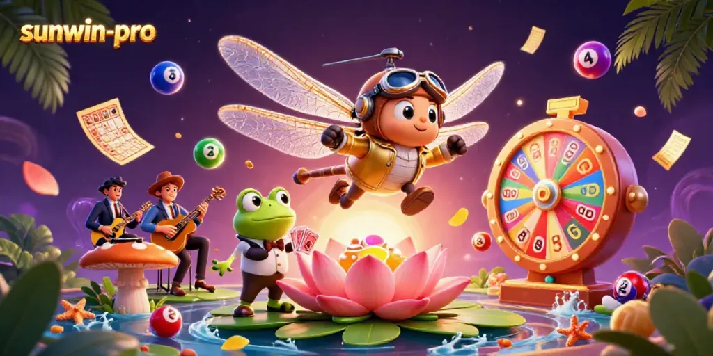 Win big at sunwin-pro with this vibrant casino scene showcasing excitement and joy.