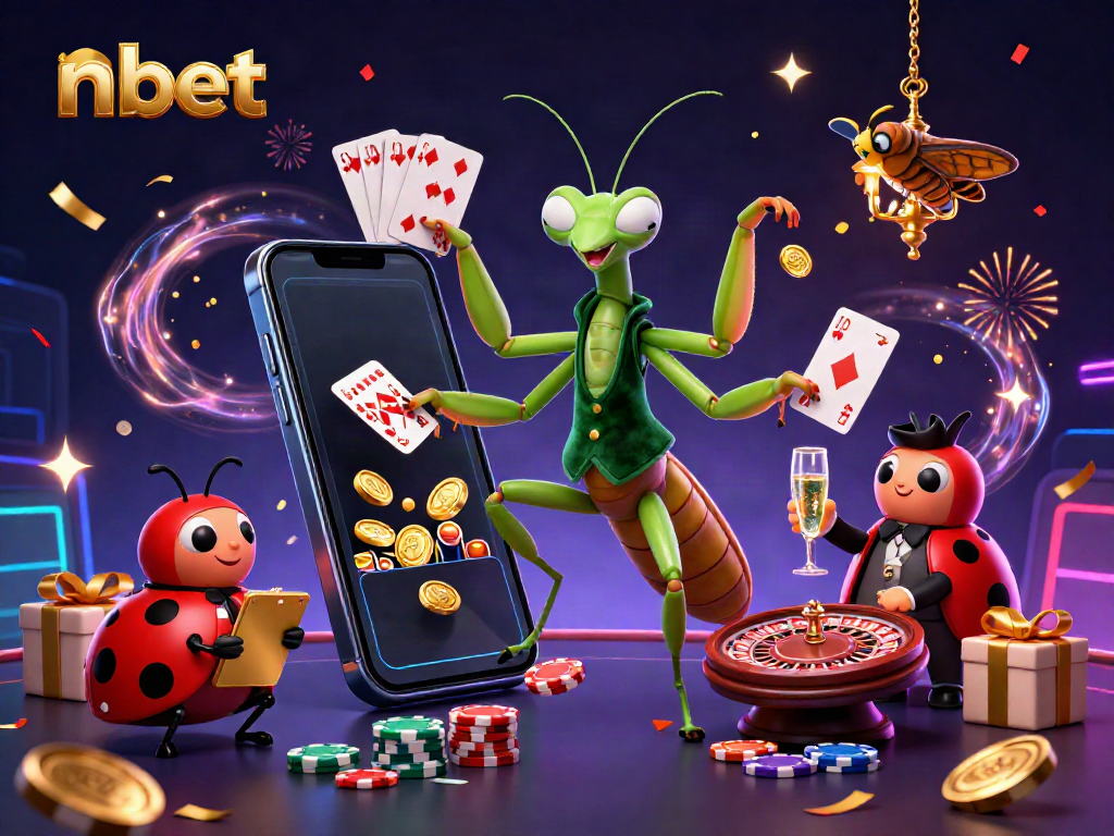 Experience thrilling gameplay at nbet with a dynamic casino scene featuring characters and vibrant game elements.