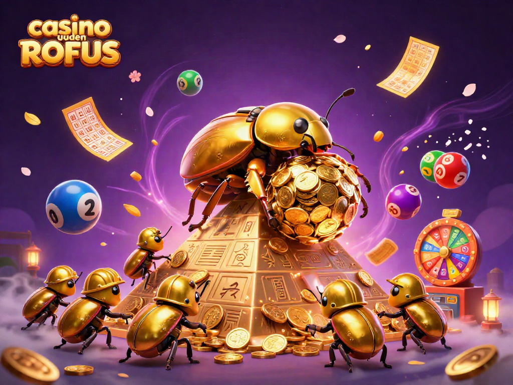 Experience thrilling gameplay at casino uden ROFUS with vibrant lottery elements and dynamic characters.