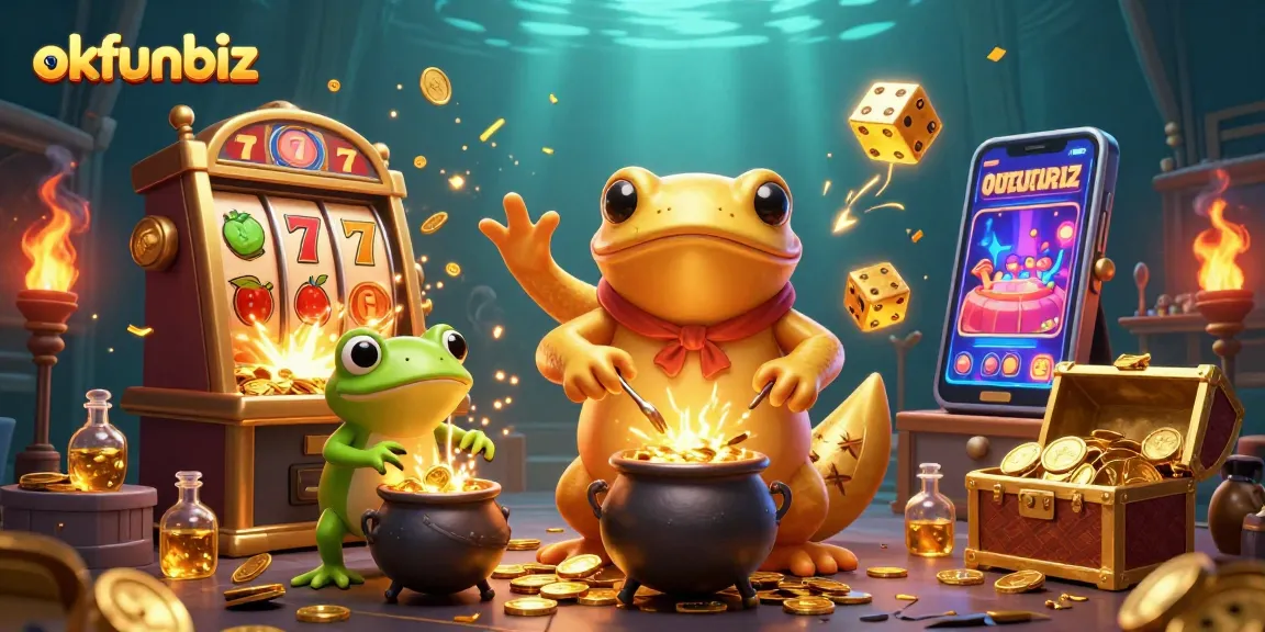 Experience the thrill of jackpot wins with okfunbiz at a vibrant 3D medieval casino scene!