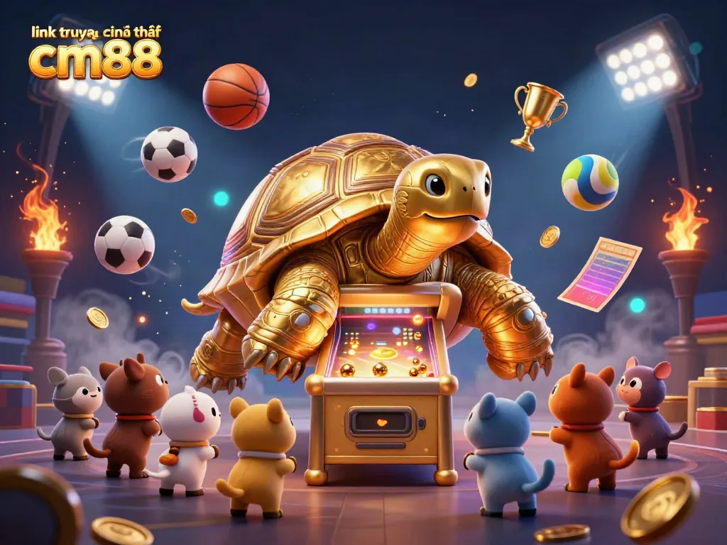 Engage with exciting games at the link truy cập chính thức cm88 in a vibrant casino scene.