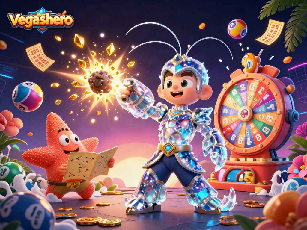 Experience the thrill of VegasHero with dynamic casino action and colorful game elements.