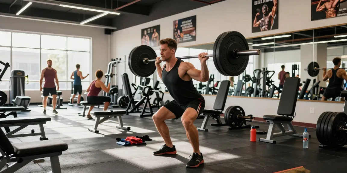 Prime Pharma Steroïden Winkel met atleet die deadlifts uitvoert in een moderne sportschool.
